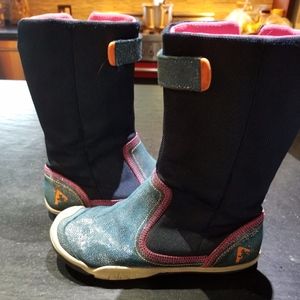 Play Camille Shimmer Navy Boots  Size 13